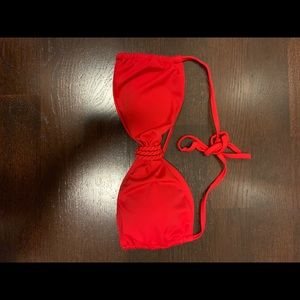 Cherry red bikini top